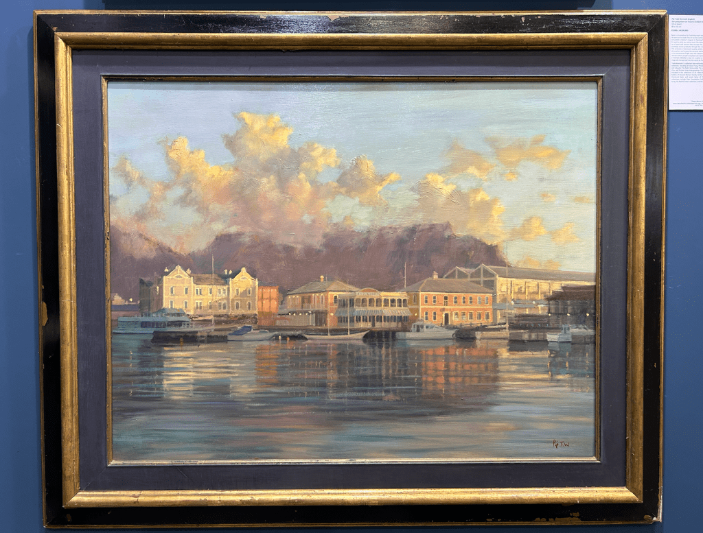Tranquil and Unalarmed:“sun going down on victoria & albert Harbour, cape town” by Pip&nbsp;todd-warmoth